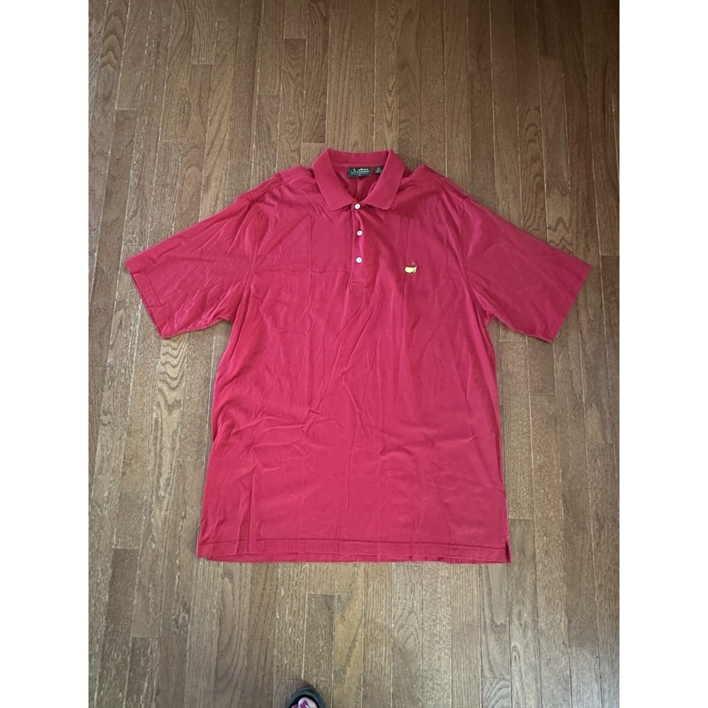 Amen Corner Masters Augusta Men's Golf Polo 60s Two Ply Double Mercerized XL Red
